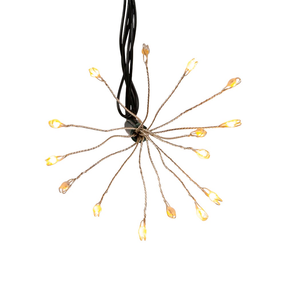 Kurt Adler 75-Light Cluster Burst Classic White Superbright LED Twinkle Light Set